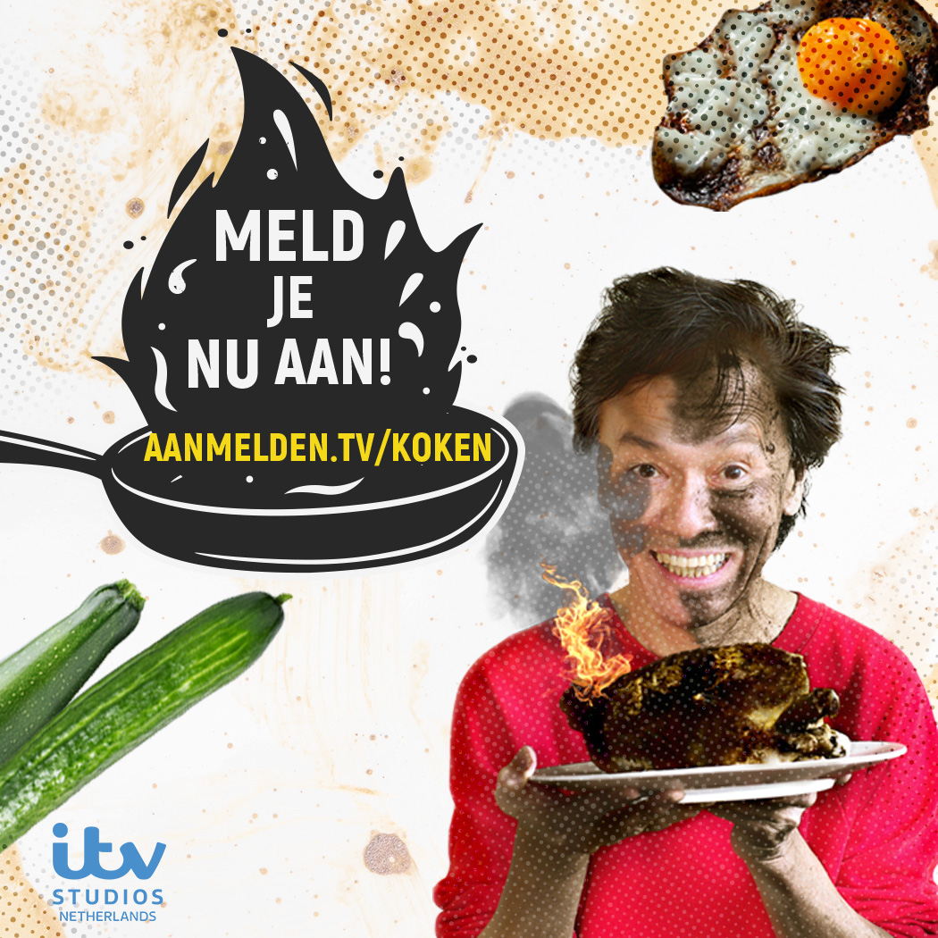 Kan jij ECHT niet koken? Meld je dan nu aan voor een nieuw tv-programma